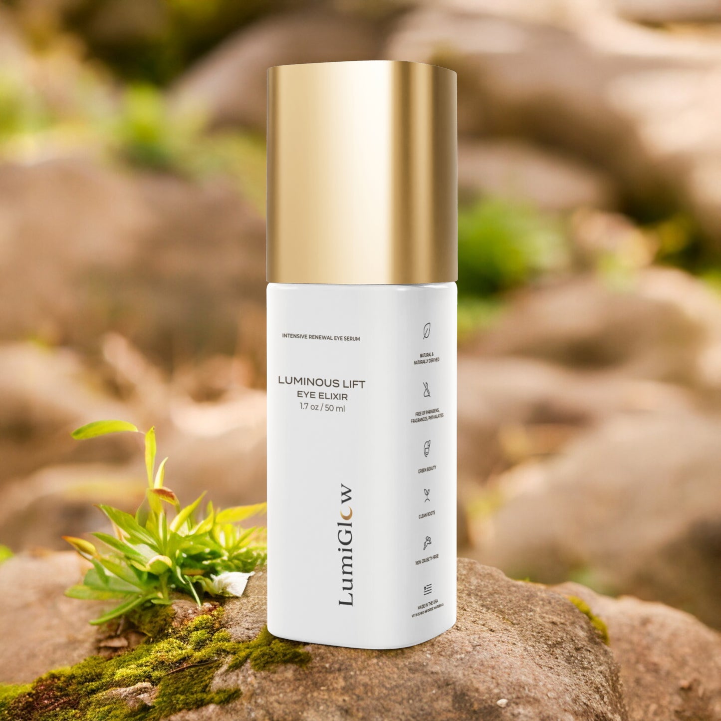 Brighten+Firm Eye Serum: Intensive Renewal Gold Cap