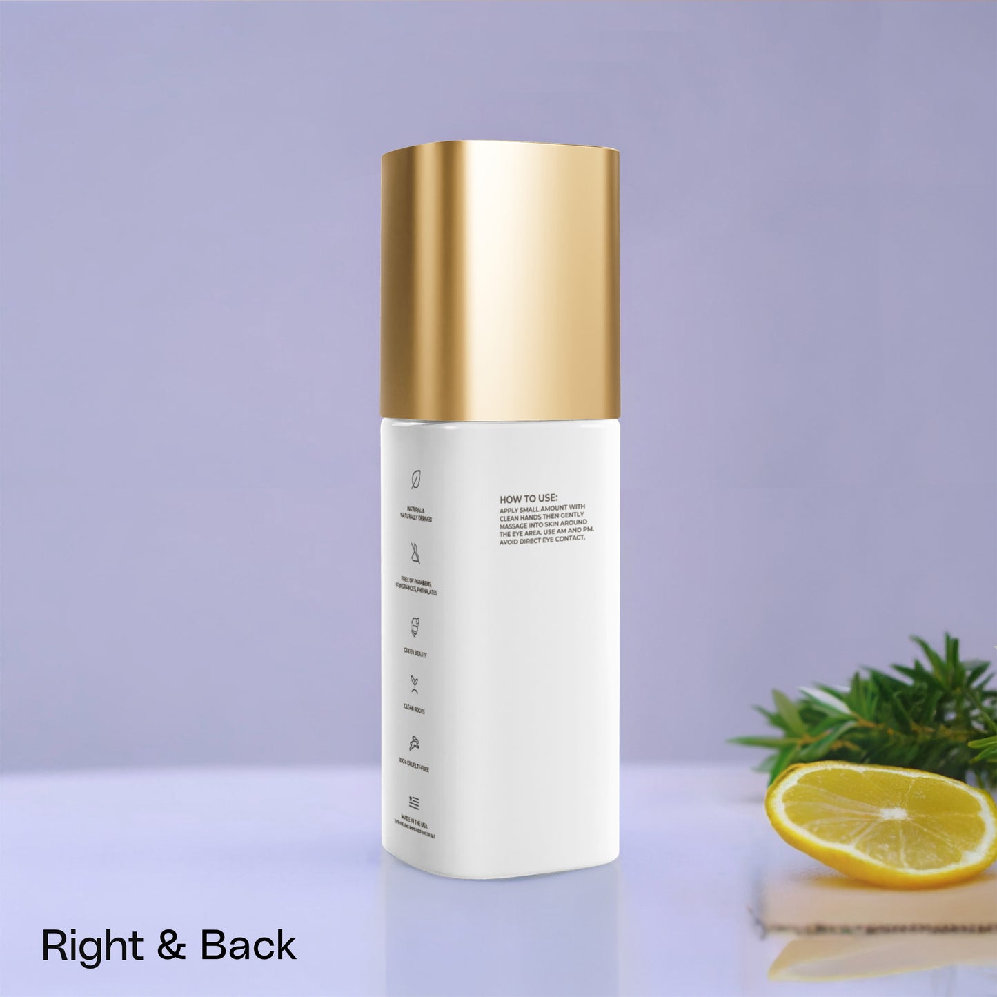 Brighten+Firm Eye Serum: Intensive Renewal Gold Cap