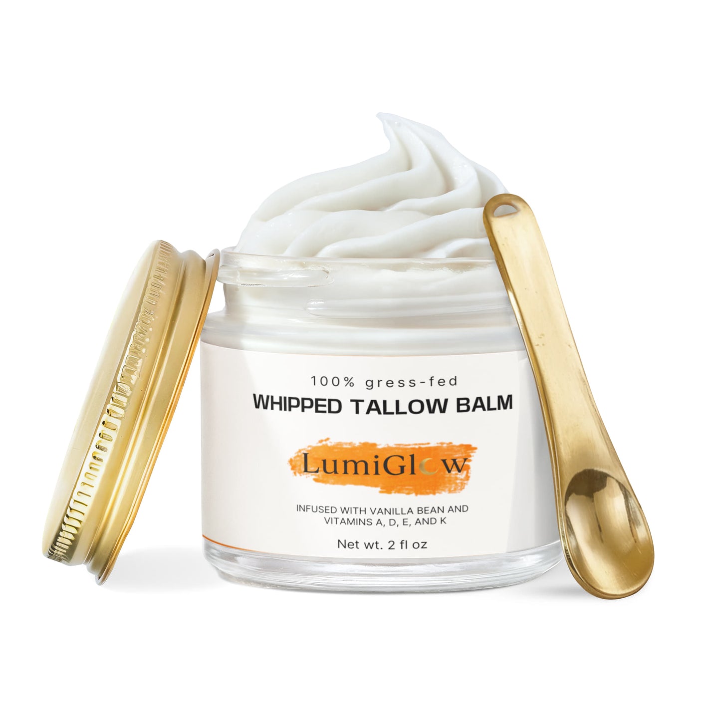 Whipped Grass-Fed Tallow Balm with Vanilla Bean
