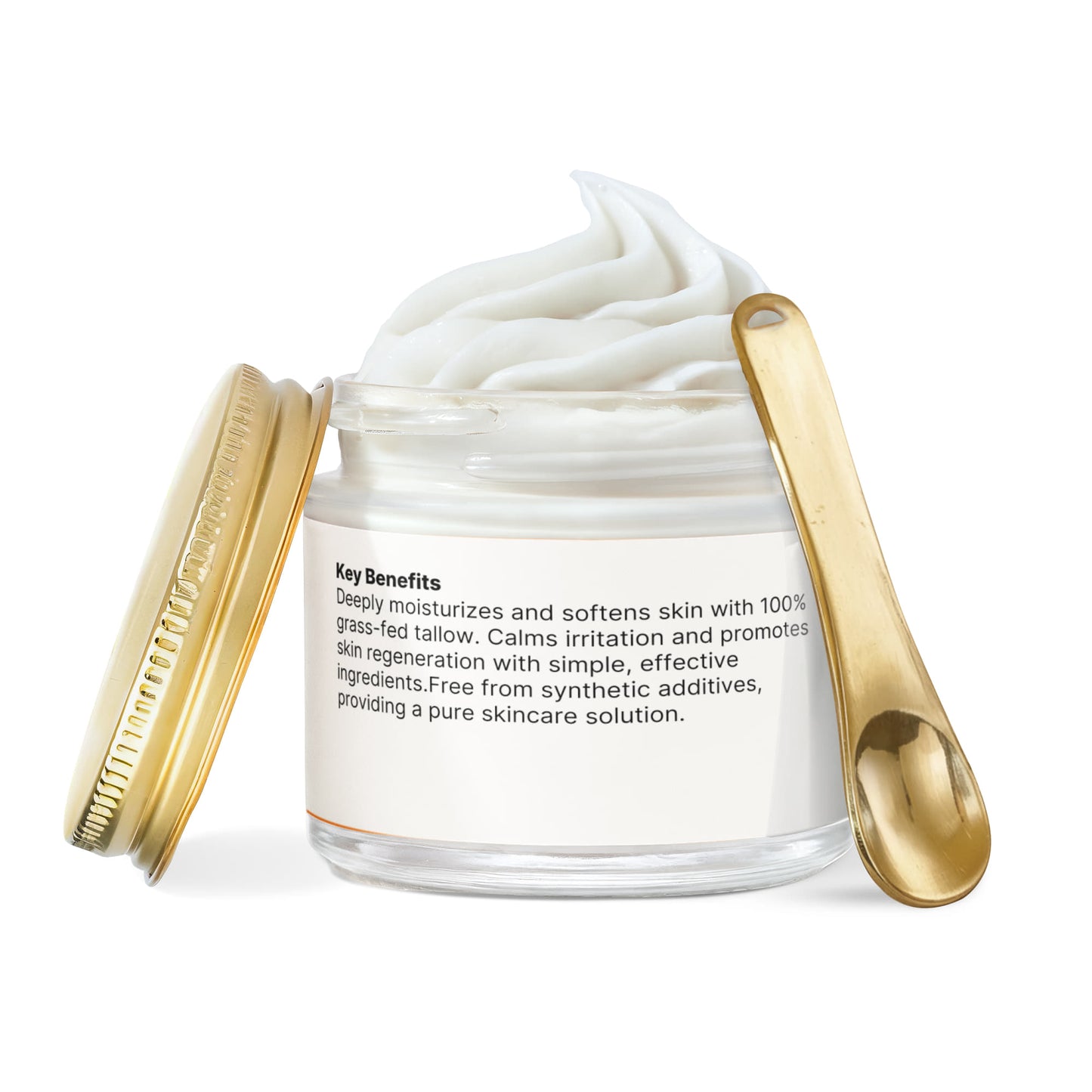 Whipped Grass-Fed Tallow Balm with Vanilla Bean